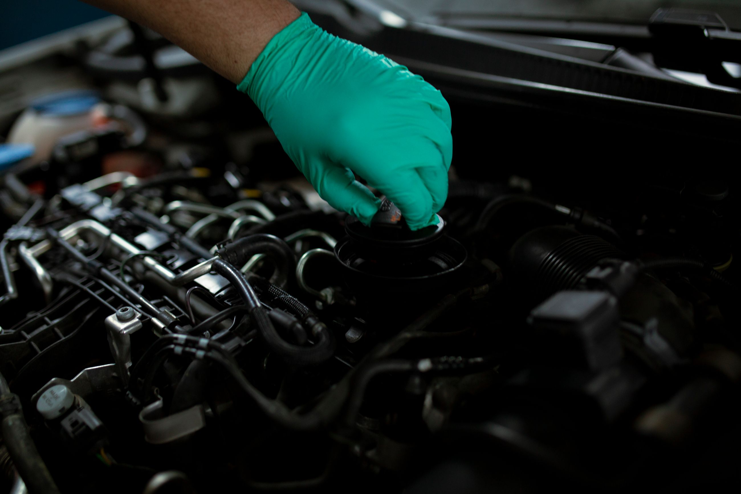 Automotive oil and routine maintenance work